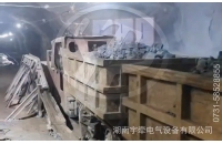 山東10噸架線式湘潭電機車井下卸礦視頻